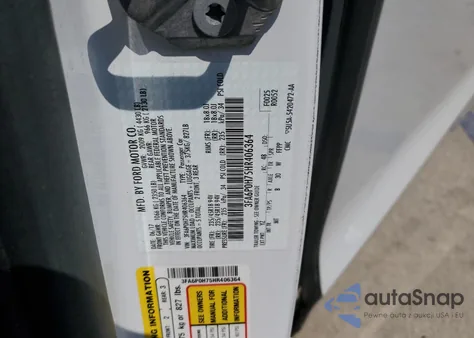 2017 Ford Fusion Se из США, поврежденный, VIN 3FA6P0H75HR406364